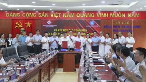 Đại học Thái Nguyên ký kết hợp tác  diện với Bệnh viện Trung ương Thái Nguyên