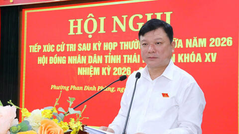 Đại biểu HĐND tỉnh Thái Nguyên tiếp xúc cử tri phường Phan Đình Phùng