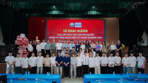 Khai giảng lớp đào tạo cán bộ nguồn của Công ty TNHH KHKT Goertek Vina tại TNUT
