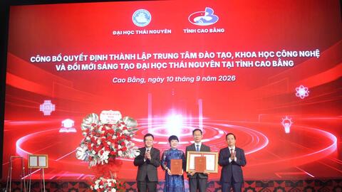 Hợp tác giữa Đại học Thái Nguyên và tỉnh Cao Bằng: Mở rộng không gian phát triển, lan tỏa tri thức vì cộng đồng