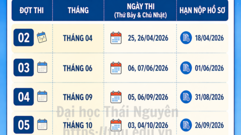 Đại học Thái Nguyên: Sẵn sàng các đợt thi năng lực ngoại ngữ đầu vào sau đại học năm 2026