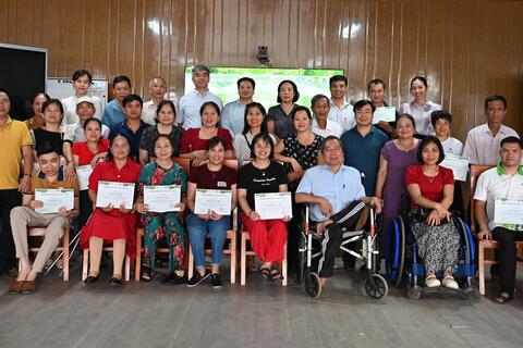 Tập huấn và chia sẻ: “Người khuyết tật chủ động ứng phó với biến đổi khí hậu” trong khuôn khổ Dự án LEARN-VN