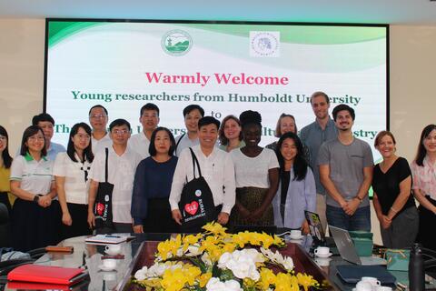 Nhóm nghiên cứu trẻ Đại học Humboldt, CHLB Đức đến thăm và làm việc tại trường Đại học Nông lâm- Đại học Thái Nguyên