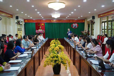 Cuộc họp triển khai Dự án Emsiv tại Phân hiệu Đại học Thái Nguyên tại Lào Cai