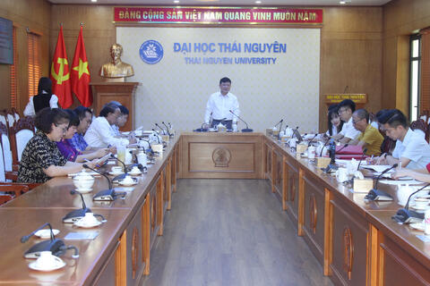 Giám đốc Đại học Thái Nguyên làm việc với Trung tâm Đào tạo từ xa về nhiều nội dung quan trọng