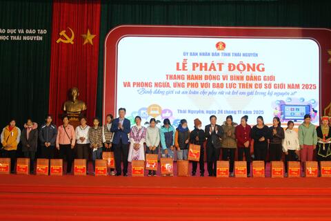 Đại học Thái Nguyên tham dự Lễ phát động Tháng hành động vì bình đẳng giới và phòng ngừa, ứng phó với bạo lực trên cơ sở giới năm 2025