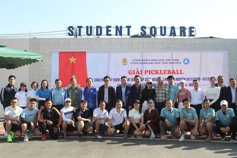 Sôi nổi Giải thể thao Pickleball Công đoàn Đại học Thái Nguyên năm 2025