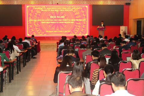 Đảng ủy Đại học Thái Nguyên tổng kết công tác lãnh đạo thực hiện nhiệm vụ chính trị năm 2025, triển khai nhiệm vụ năm 2026