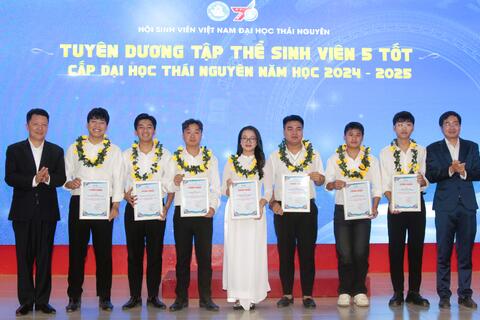 Đại học Thái Nguyên biểu dương sinh viên tiêu biểu, tuyên dương danh hiệu “Sinh viên 5 tốt” các cấp năm học 2024 – 2025