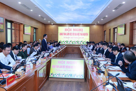 Tỉnh Thái Nguyên đẩy mạnh hợp tác toàn diện với Đại học Thái Nguyên