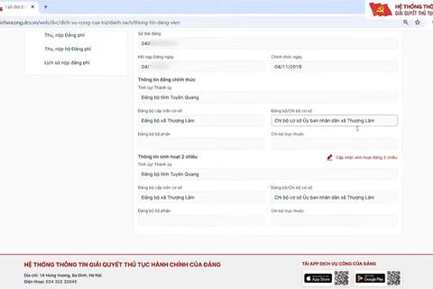 Đảng bộ Khối Cơ quan ĐHTN đẩy mạnh chuyển đổi số, triển khai 4 thủ tục hành chính của Đảng trên môi trường điện tử