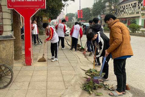 Tuổi trẻ Đại học Thái Nguyên đồng loạt ra quân Ngày chủ nhật xanh toàn quốc lần thứ I năm 2026