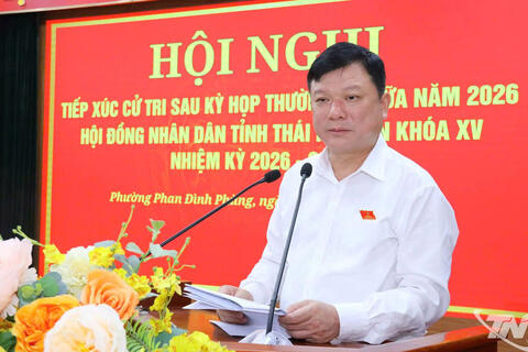 Đại biểu HĐND tỉnh Thái Nguyên tiếp xúc cử tri phường Phan Đình Phùng