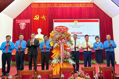 Công đoàn Đại học Thái Nguyên tham dự Hội nghị giao ban công tác Công đoàn Khối thi đua số 1, Công đoàn Giáo dục Việt Nam năm 2026