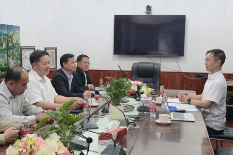 Đại học Thái Nguyên và Trường Cao đẳng Kỹ thuật - Dạy nghề Viêng Chăn - Hà Nội thống nhất các nội dung hợp tác trọng tâm