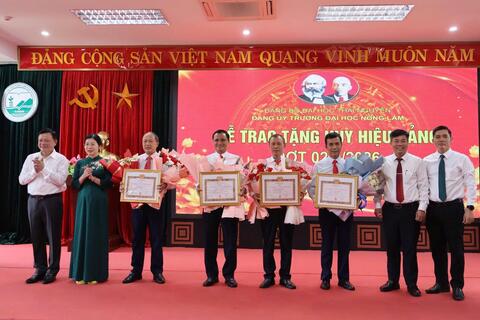 Trường Đại học Nông Lâm, Đại học Thái Nguyên tổ chức Lễ trao tặng Huy hiệu Đảng đợt 02/9/2026