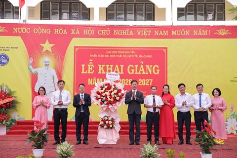 Phân hiệu Đại học Thái Nguyên tại Hà Giang khai giảng năm học mới 2026-2027