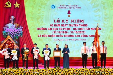 Trường Đại học Sư phạm, Đại học Thái Nguyên kỷ niệm 60 năm ngày truyền thống, đón nhận Huân chương Lao động hạng Ba