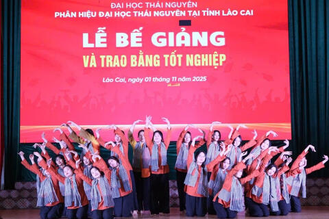 Thai Nguyen University Campus in Lao Cai Holds the Graduation and Degree Awarding Ceremony for 501 Students
