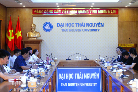 Thai Nguyen University Holds Working Meeting with Delegation from Wonkwang University, Republic of Korea