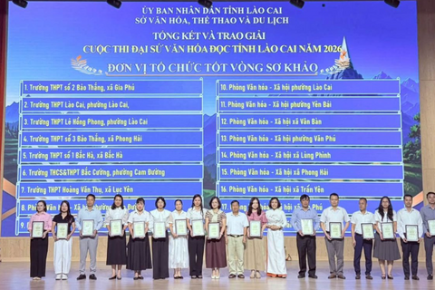 Thai Nguyen University – Lao Cai Campus Wins Three Awards at the 2026 Lao Cai Provincial Reading Culture Ambassador Contest