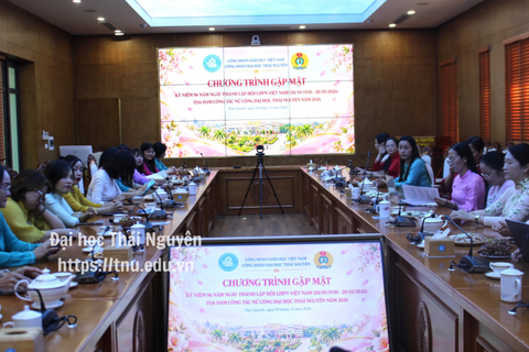 Thai Nguyen University Holds Meeting to Celebrate the 96th Anniversary of the Vietnam Women’s Union