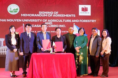 Trường Đại học Nông Lâm ký kết hợp tác quốc tế với Casa Del Libro, Inc., Philippines