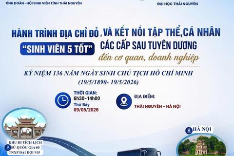 Sinh viên Đại học Thái Nguyên sẵn sàng cho Hành trình về Địa chỉ đỏ và Kết nối doanh nghiệp năm 2026