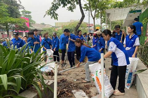 Chỉnh trang khuôn viên Đại học Thái Nguyên chuẩn bị cho Lễ công bố Quyết định của Thủ tướng Chính phủ